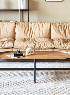 Classic Reborn侘寂北欧现代创意茶几个性围边实木大小户型客厅