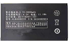 梓晨 适用康佳D4000电池 康佳 D4000手机电池 KLB400N239手机电板座充