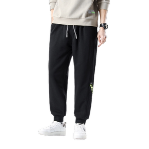 秋款大码裤男裤男士50%棉潮男青年网红休闲卫裤束脚2253p48 三色图片