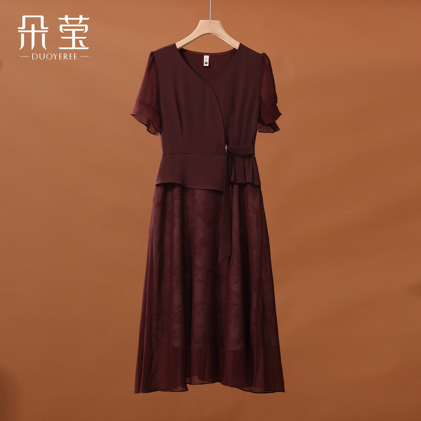 朵莹妈妈夏季新款国风连衣裙