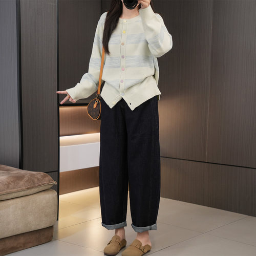 秋季必入时髦高腰显瘦大码哈伦裤