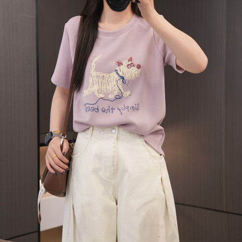 夏季柔软舒适显瘦短袖T恤闭眼入