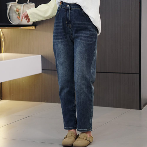 巨显瘦高腰弹力哈伦牛仔裤闭眼入