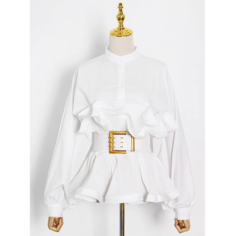 衬衫女2025春季新款收腰上衣