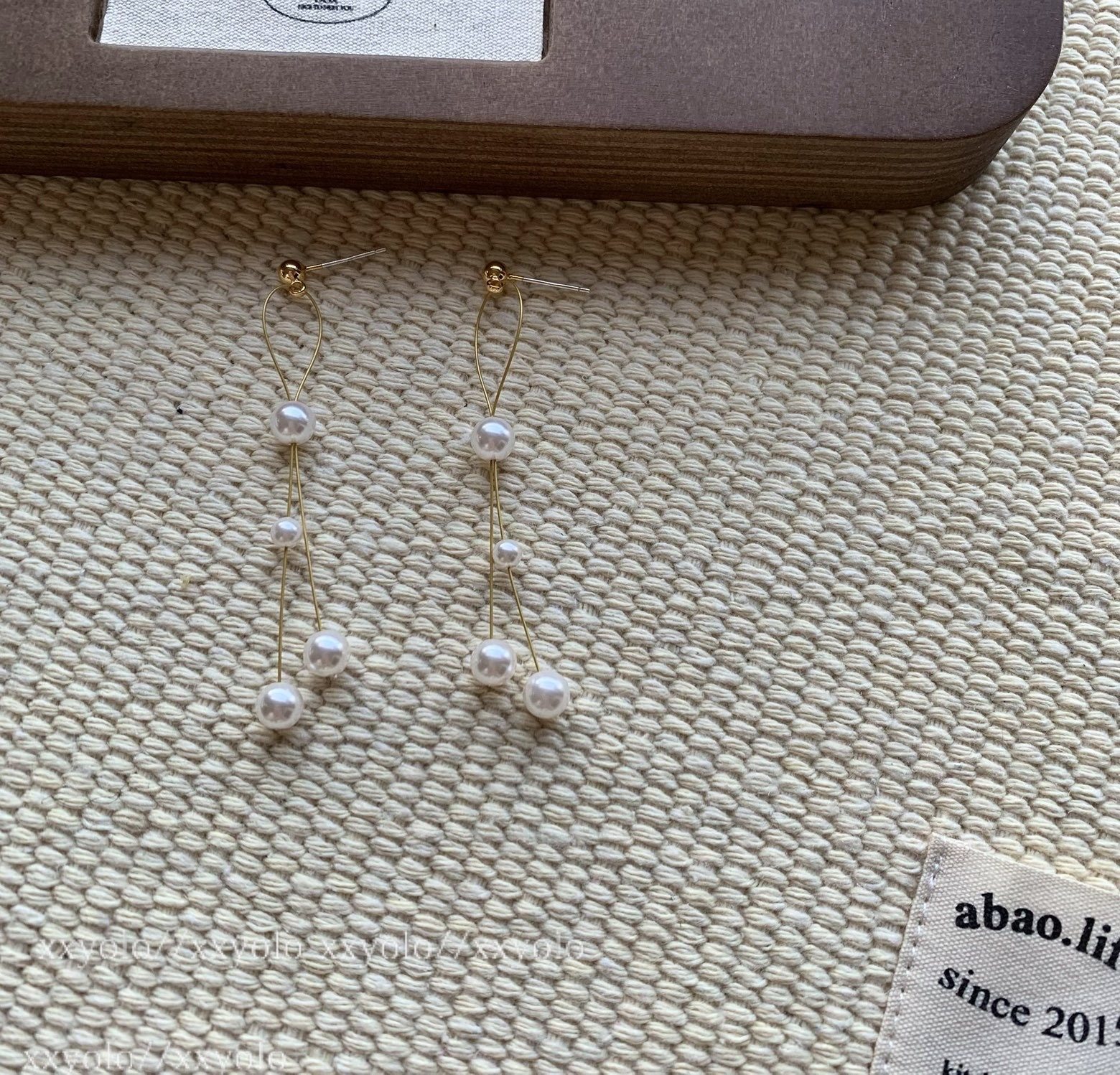 xxyolo/珍珠假日 高级感长款流苏珍珠耳环女气质耳线耳环耳夹