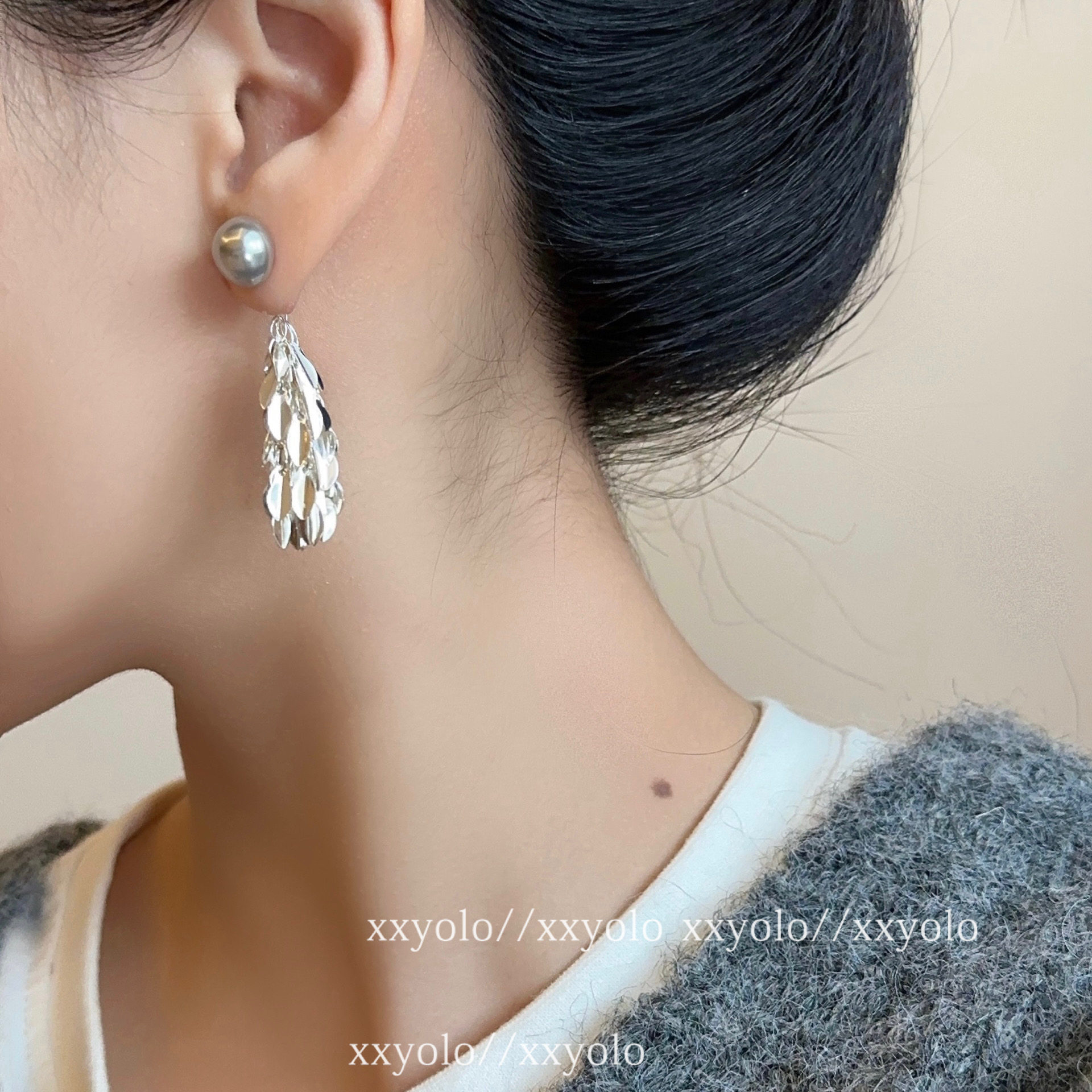 xxyolo女羽毛流苏耳环