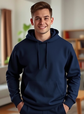 美式重磅水洗做旧连帽卫衣高街潮牌宽松休闲男女宽松显瘦复古外套