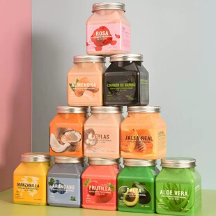 FEICAOJI菲草集泰国树莓海盐body scrub身体磨砂膏去死皮清洁毛孔