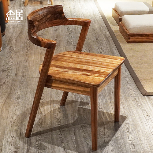 乌金木客厅靠背餐桌餐椅