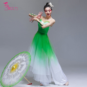 茉莉花舞蹈服装 古典舞表演服装 女身韵纱衣舞蹈服茉莉花开演出服