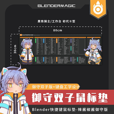 blender黑铁骑士快捷键鼠标垫