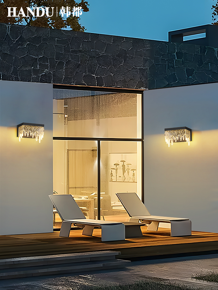 太阳能户外壁灯庭院壁灯防水别墅外墙灯院子墙壁灯墙灯大门装饰灯