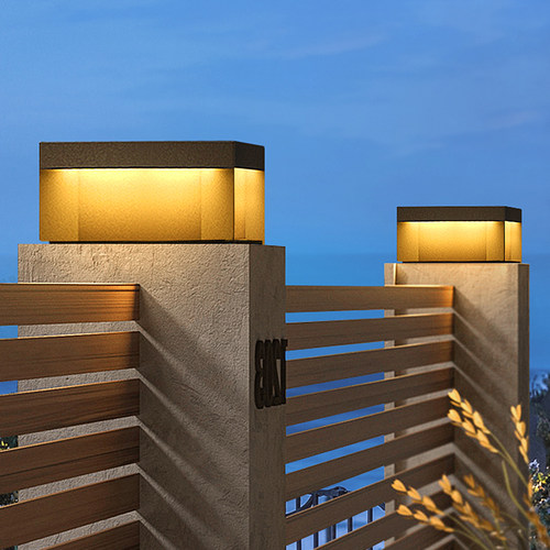 简约百搭太阳能柱头灯庭院门柱灯