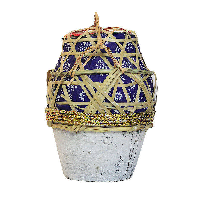 绍兴产黄酒 十年陈酿花雕酒10斤5L坛装老酒 酿造传统竹编糯米酒