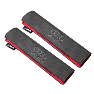 适用于奥迪A6LA4LA3A5A7A8L Q2Q3Q5Q7安全带护肩套翻毛皮保险带套