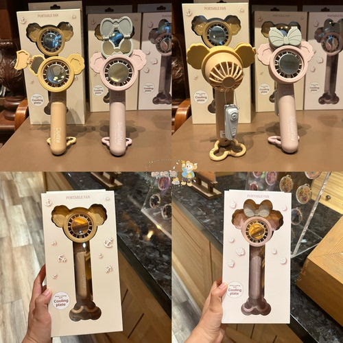 香港迪士尼手持风扇小型便携式充电迷你风扇