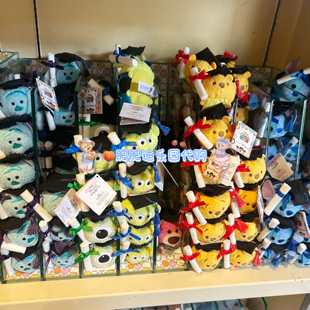 香港迪士尼毕业毕业米奇米妮松松噗噗史迪仔迷你毛绒小飞象毛公仔