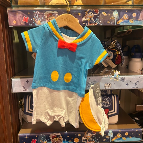 香港迪士尼唐老鸭婴儿连体服套装爬爬服