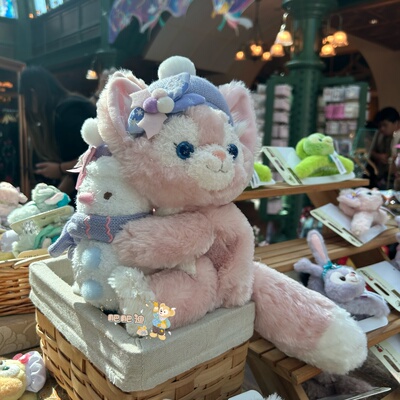 香港迪士尼2025冬日玲娜贝儿抱雪人毛绒公仔玩偶包