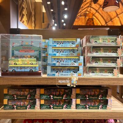 香港迪士尼达菲米奇与好友系列巴士模型玩具总动员造型大巴玩具