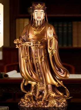 纯铜复古大梵天像二十四诸天摆件