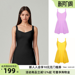 BIKINIHI女士裙式 连体泳衣微胖保守收腰遮臀显瘦抗氯防晒温泉度假