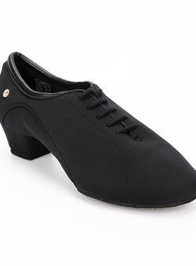 ADSMISSFUN黑色牛津布拉丁舞鞋A3017-18教师练习鞋恰恰伦巴软底
