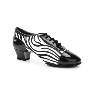 AG拉丁MISSFUN系A3018 13进口斑马纹马毛皮中跟恰恰伦巴牛仔舞鞋