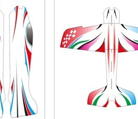 F3P花式3D遥控固定翼航模飞机遥控  EPP PP耐摔 5MM 涂装切割散件