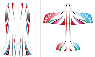 F3P花式3D遥控固定翼航模飞机遥控  EPP PP耐摔 5MM 涂装切割散件