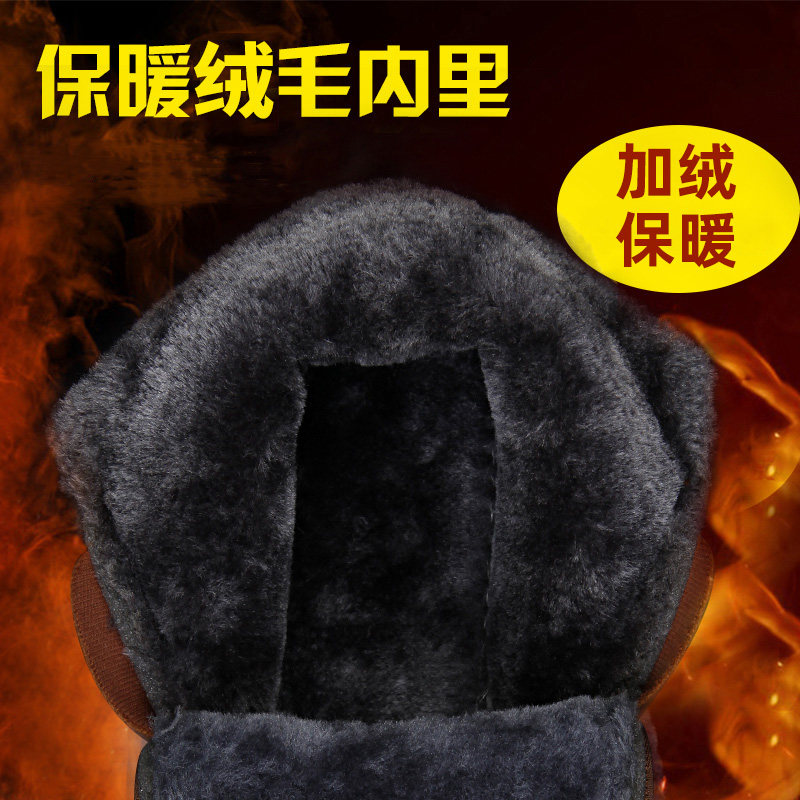 PULL BACK MENS SHOES COTTON SHOES MENS SPRING PLUS VELVET THICK WARM SHOES MENS TOOLING BOOTS MARTIN BOOTS SNOW BOOTS MENS