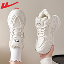 回力加绒女鞋雪地靴女款2025新款冬季运动鞋子女厚底保暖老爹棉鞋