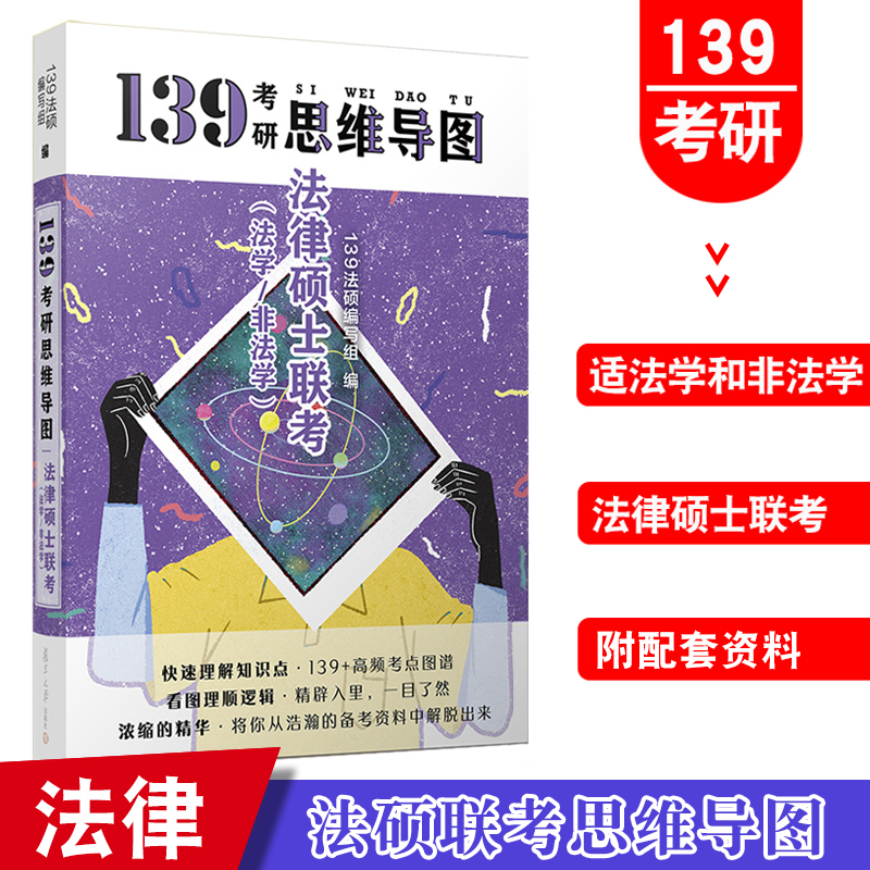 现货 复旦139考研法硕思维导图 2020法律硕士联考法学非法学适用  2021考研提分法硕思维导图考点知识点归纳背诵逻辑导图理解