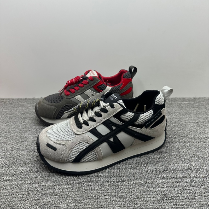 秋季新款真皮厚底女鞋透气德训鞋