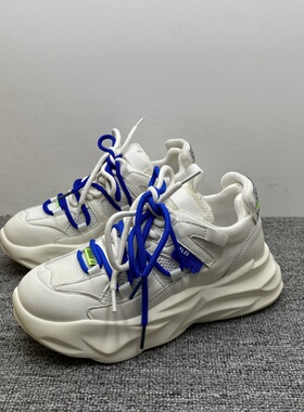 处理34.35码新款真皮老爹鞋女百搭厚底网布透气鞋运动休闲女鞋潮