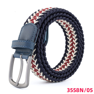 2024新款编织皮带男士裤带女款牛仔裤腰带军训潮ins风年轻人帆布