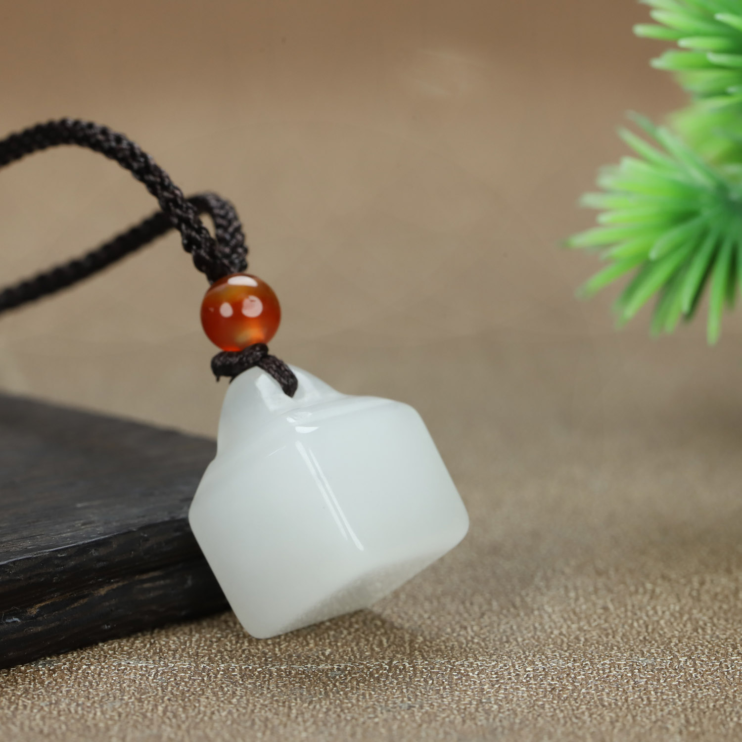 和田玉白玉小印章吊坠新疆玉秤锤砣挂件玉坠可做包包钥匙坠玉佩