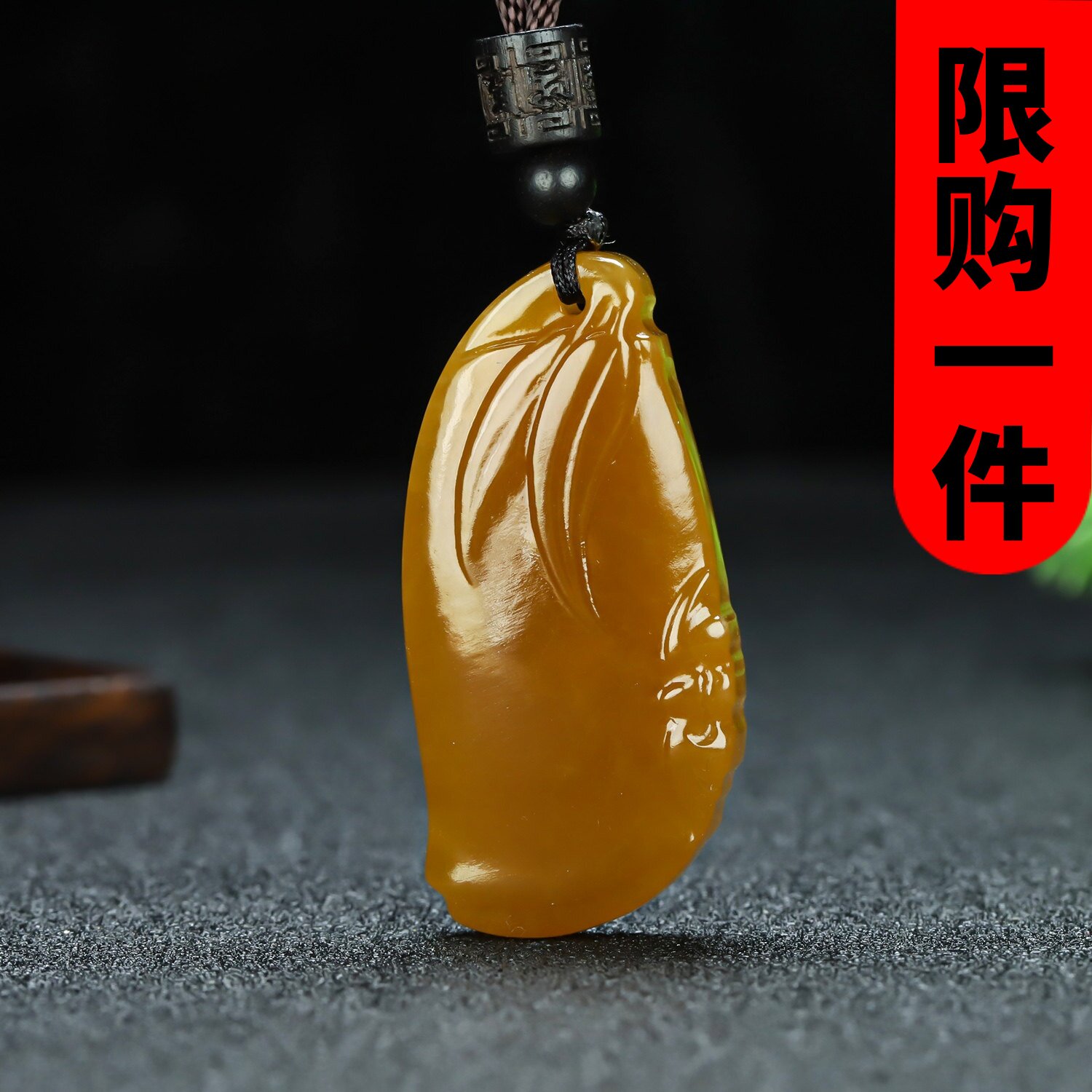 和田玉糖玉蝙蝠竹节吊坠糖料玉节节高祝福挂件福寿如意玉坠平安牌