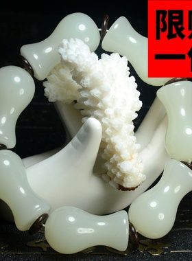 天然玉石佛珠配饰手链