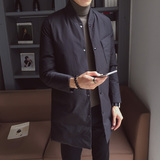 2108`大口袋工装羽绒棉服中长款棉衣男P135黑色，男装棉衣，电商A066