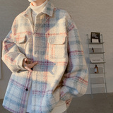 CT33宽松美拉德呢料外套男学生港味夹克P6888，男装夹克，电商A066