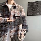 CT33宽松美拉德呢料外套男学生港味夹克P6888，男装夹克，电商A066