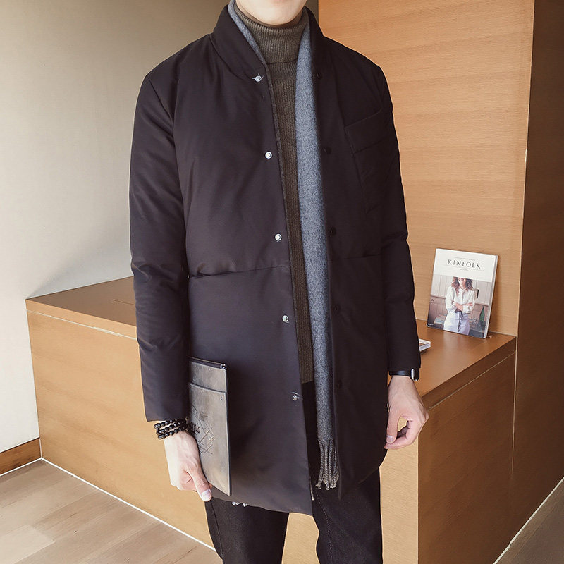 2108`休闲大口袋工装羽绒棉服中长款棉衣男P135绿,男装棉衣,电商A066