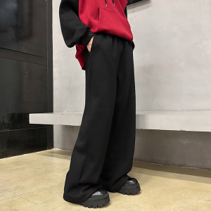 TC01`美式复古A型高腰阔版休闲运动裤男女P48,女装休闲裤,电商A066