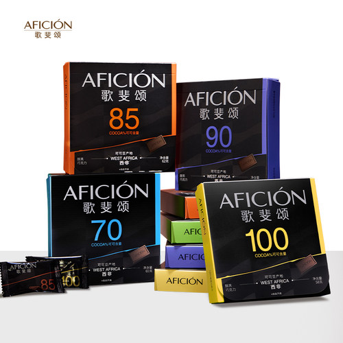 歌斐颂黑巧克力100%运动健身