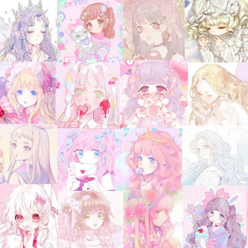 204张~精选 少女心动漫软妹可爱安卓苹果头像女生图片素材