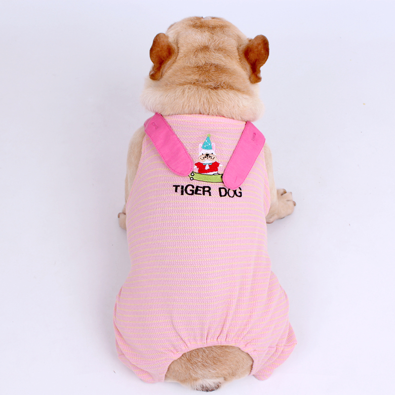 TIGERDOG宠物小狗狗狗犬猫法斗巴哥斗牛犬短粗胖背带背心款衣服装