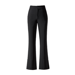 逸阳开叉西装九分喇叭裤女2026夏季薄款宽松高腰显瘦八分微喇裤子