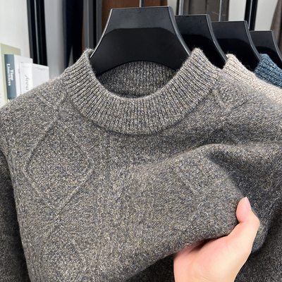 恒源祥秋冬季加厚纯羊毛针织衫
