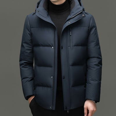 恒源祥秋冬季大朵鹅绒活帽鹅绒服